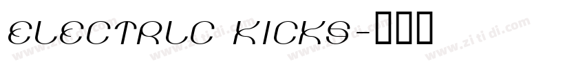 electrlc kicks字体转换